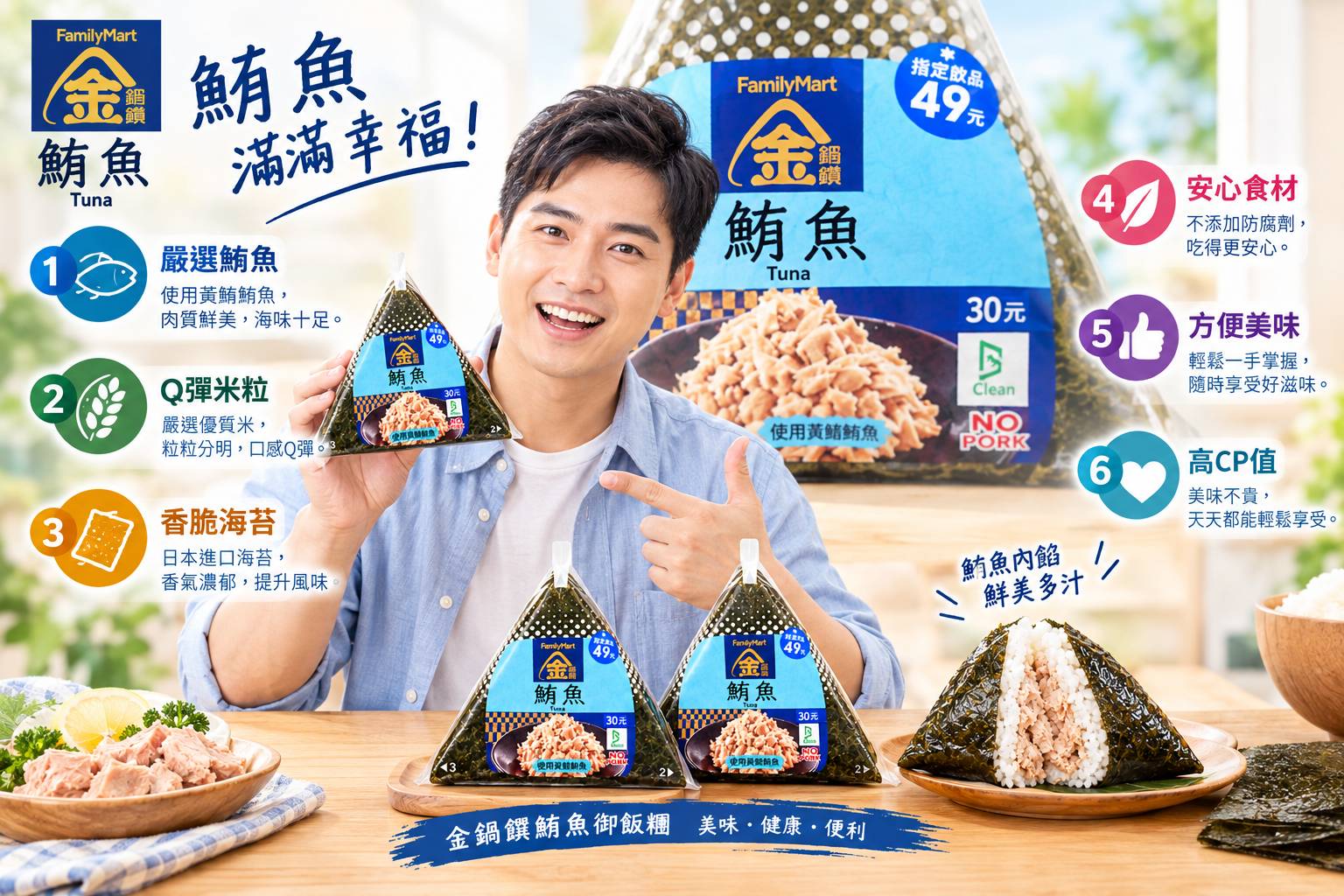 金鎬饌鮪魚御飯糰