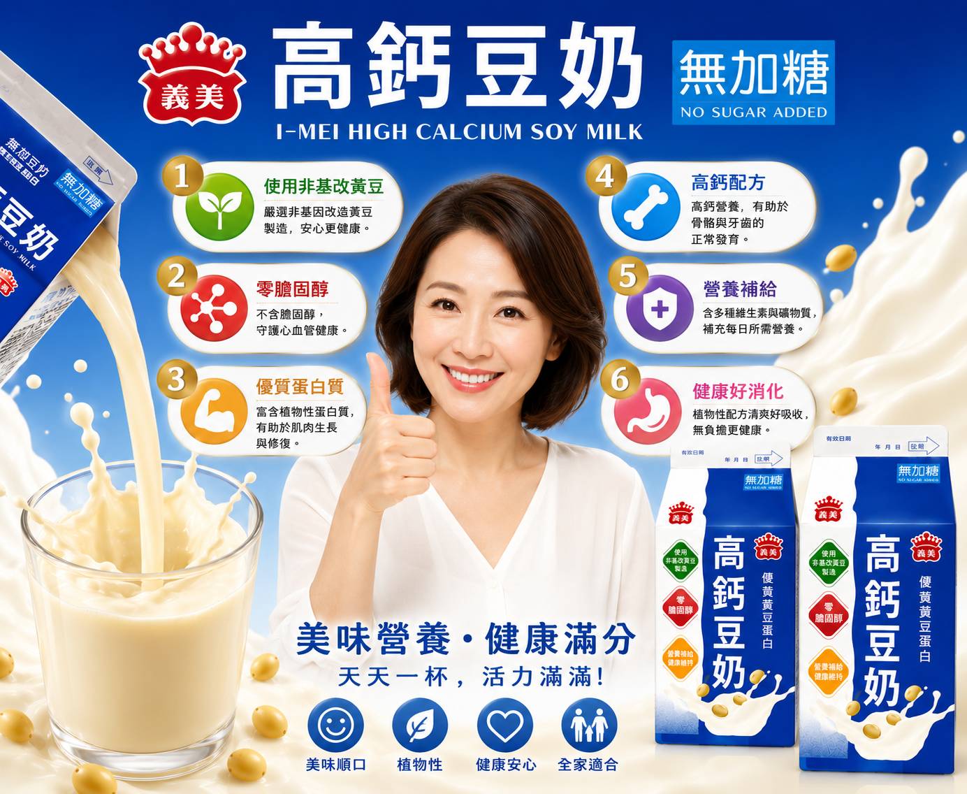高鈣豆奶無加糖